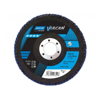 Disc lamelar (flap-disc) Norton Vulcan R842, 125mm, Gr.40, 63642502315 Disc lamelar (flap-disc) Norton Vulcan R842, 125mm, Gr.40, 63642502315