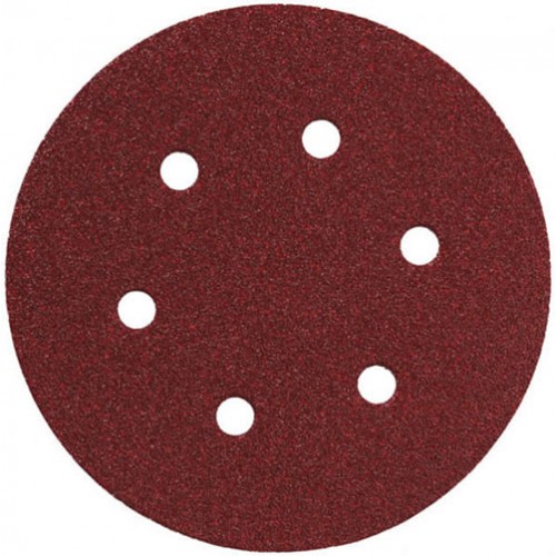 Set 5 foi abrazive AEG, in forma de disc Ø 150mm cu 6 gauri si Gr.240