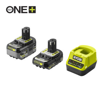 Set acumulatori Lithium+ 18V ONE+™ de 2Ah si 4Ah si incarcator rapid, model RC18120-242X Ryobi Set acumulatori Lithium+ 18V ONE+™ de 2Ah si 4Ah si incarcator rapid, model RC18120-242X Ryobi
