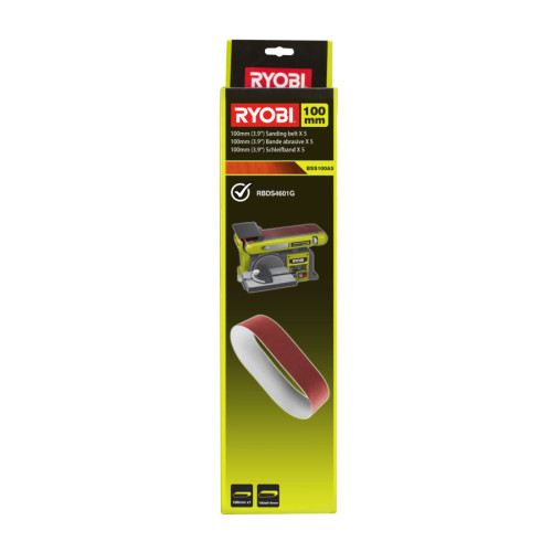 Set de 5 benzi abrazive 100x914mm, model BSS100A5, 5132003683 Ryobi