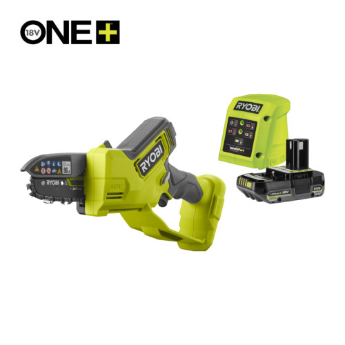 Fierastrau cu lant de mana, 18V ONE+™, model RY18PSX10A-120, 10cm Ryobi Fierastrau cu lant de mana, 18V ONE+™, model RY18PSX10A-120, 10cm Ryobi