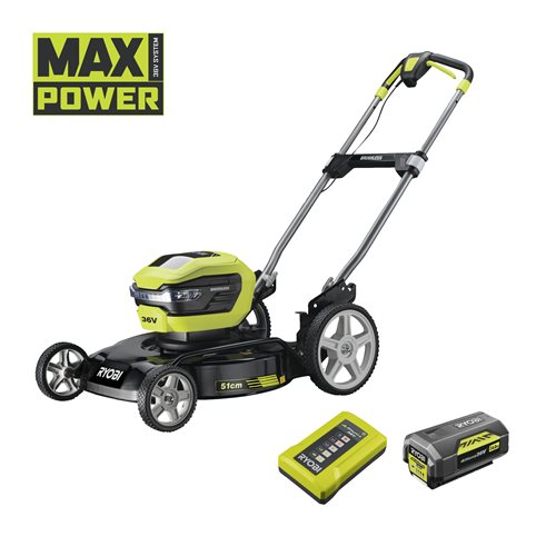 Masina de tuns gazon, model RY36LMMX51A-140, 36V, 51cm Ryobi Masina de tuns gazon, model RY36LMMX51A-140, 36V, 51cm Ryobi