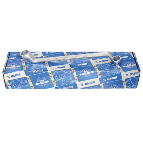 Set de chei inelare dublu cotite in cutie de carton, 6-22mm, 8buc, 600541 Unior Set de chei inelare dublu cotite in cutie de carton, 6-22mm, 8buc, 600541 Unior