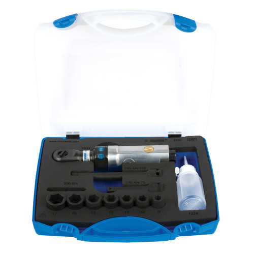 Antrenor reversibil pneumatic si set de capete chei tubulare 3/8", Unior, art. 1535, in cutie plastic Antrenor reversibil pneumatic si set de capete chei tubulare 3/8", Unior, art. 1535, in cutie plastic