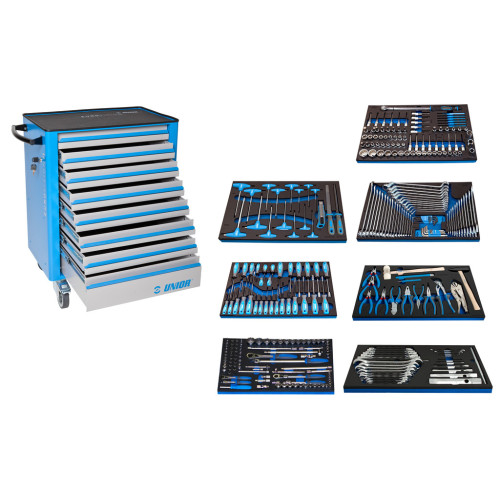 Set de scule de 325 piese 1011AEV6 in module SOS in carucior de scule 940EV6, Unior Set de scule de 325 piese 1011AEV6 in module SOS in carucior de scule 940EV6, Unior